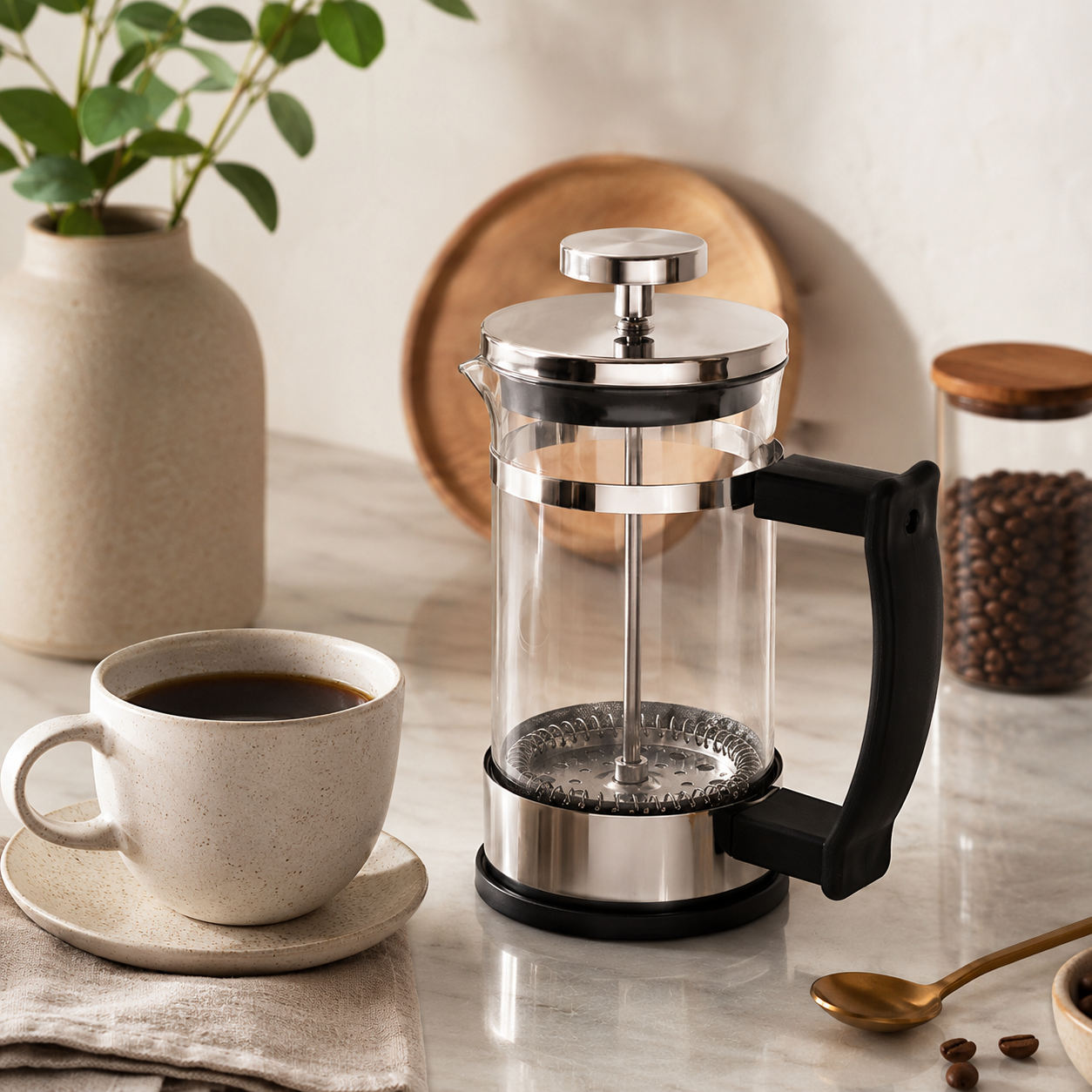Glass French Press Coffee Maker