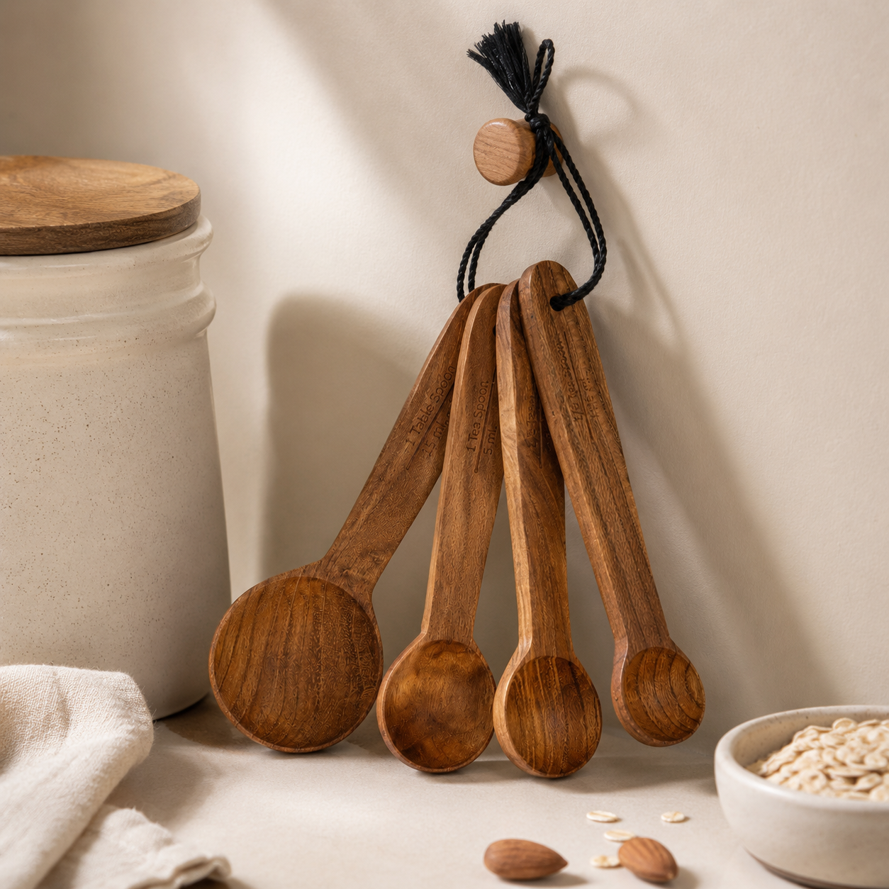 Reclaimed Teak Measuring Spoon Set