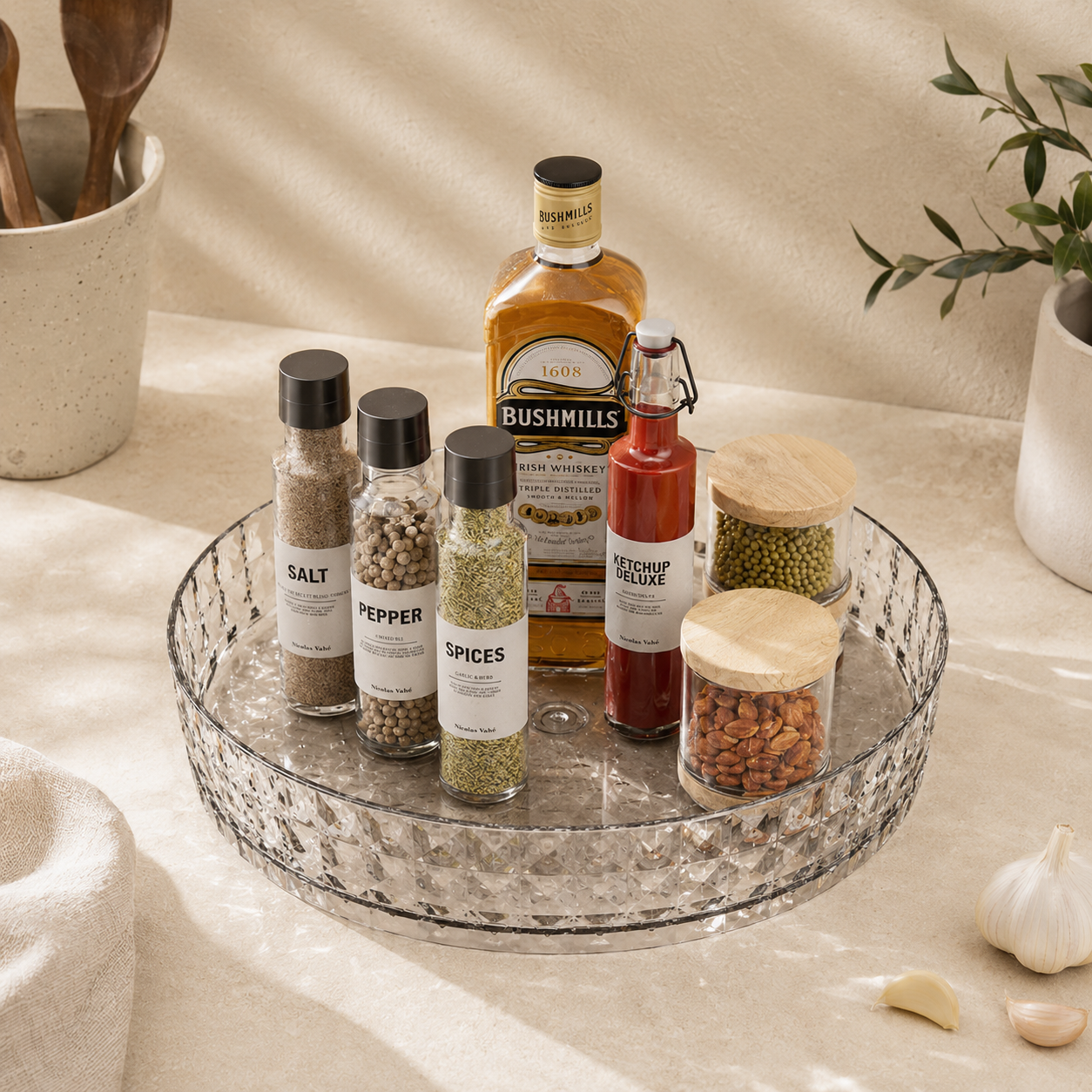 Rotating Spice Rack Organizer