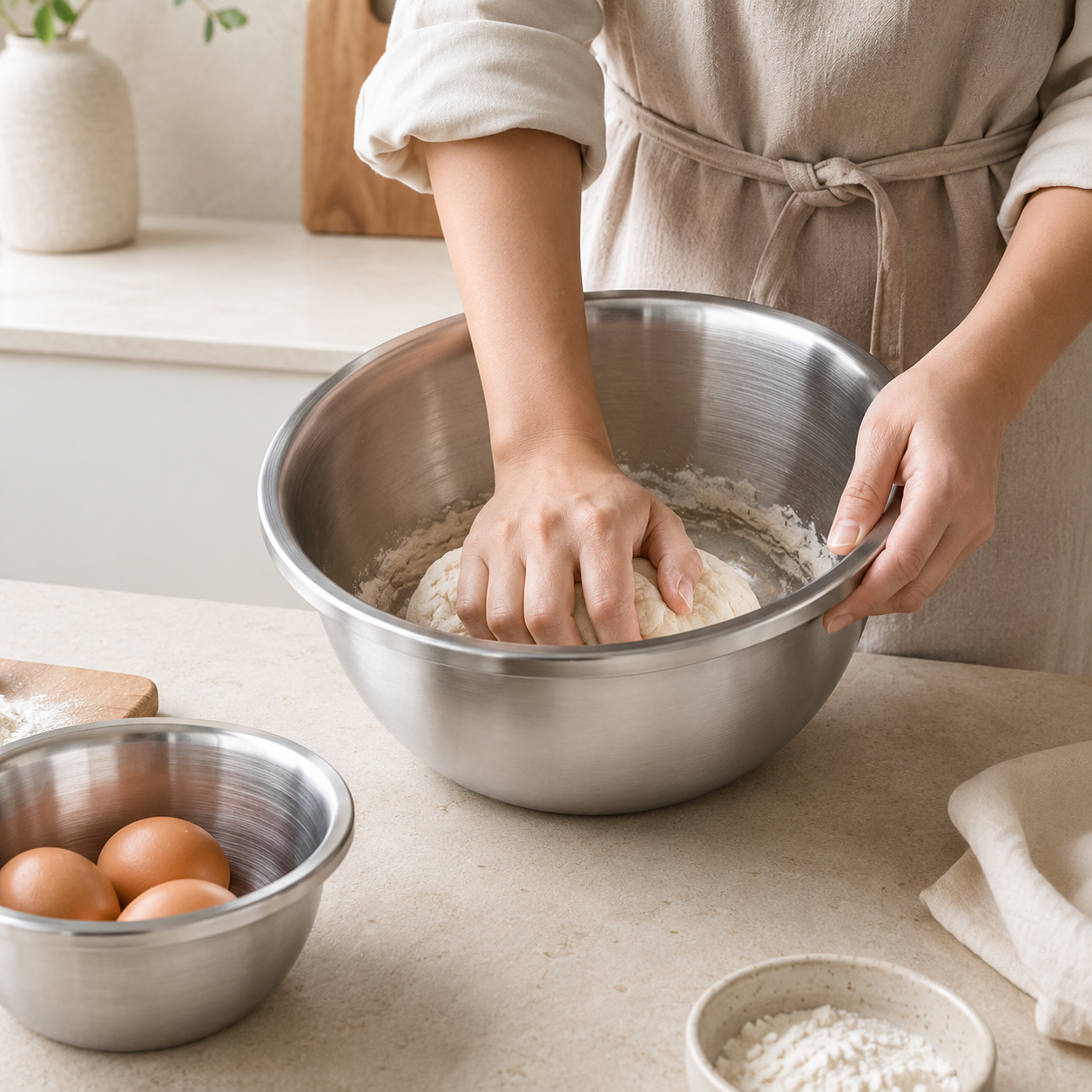 Stainless Steel Mixing Bowl 3 Piece Set