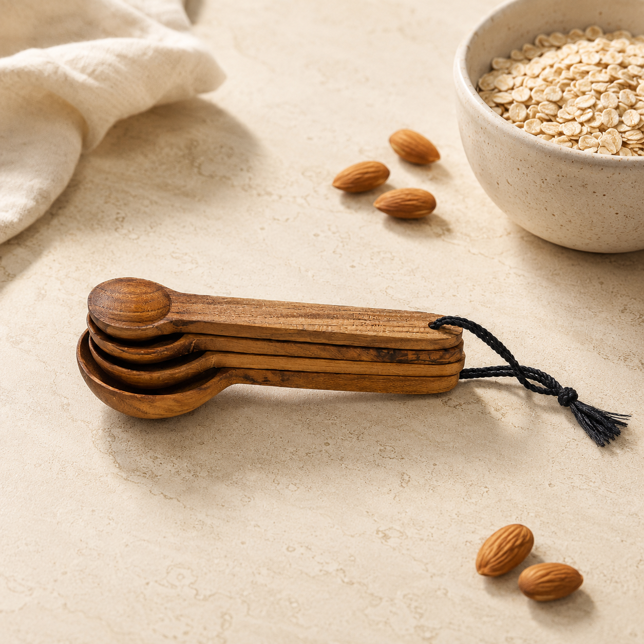 Reclaimed Teak Measuring Spoon Set