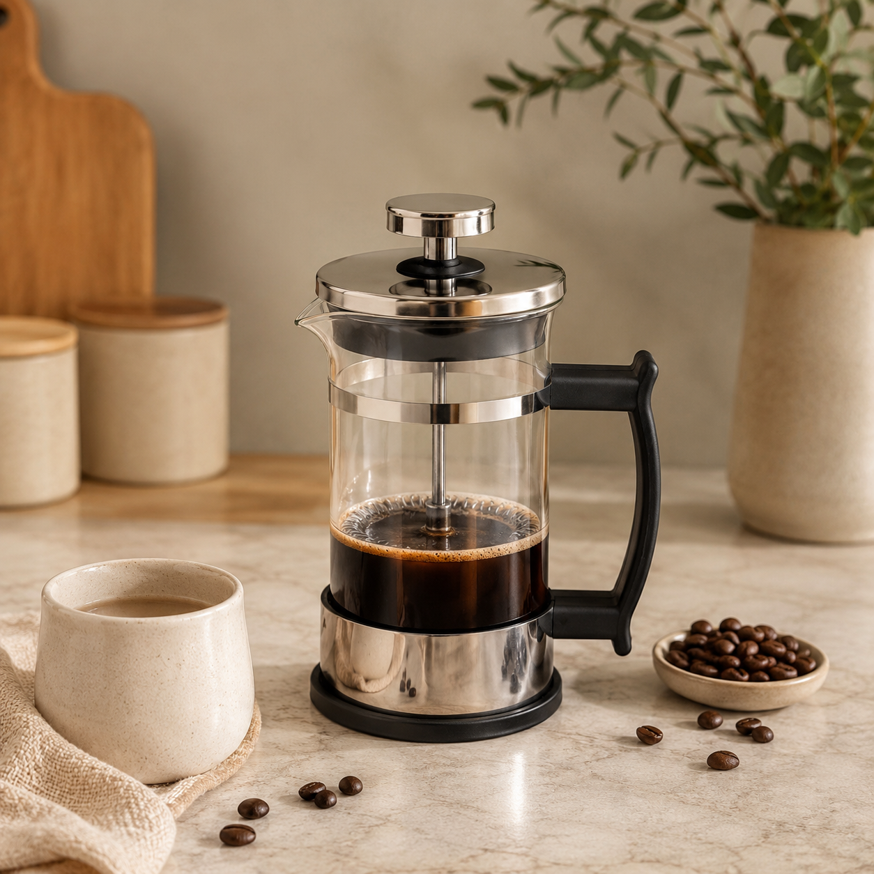 Glass French Press Coffee Maker