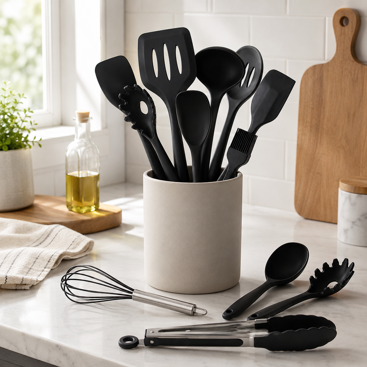 10-Piece Silicone Kitchen Utensil Set