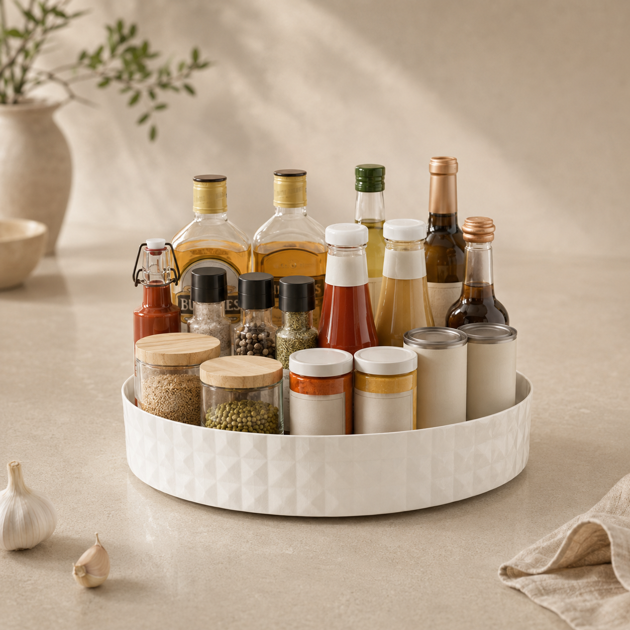 Rotating Spice Rack Organizer