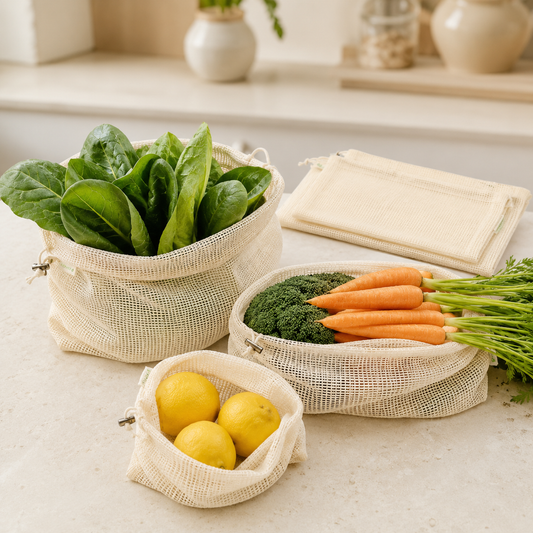Organic Cotton Produce Bag Set