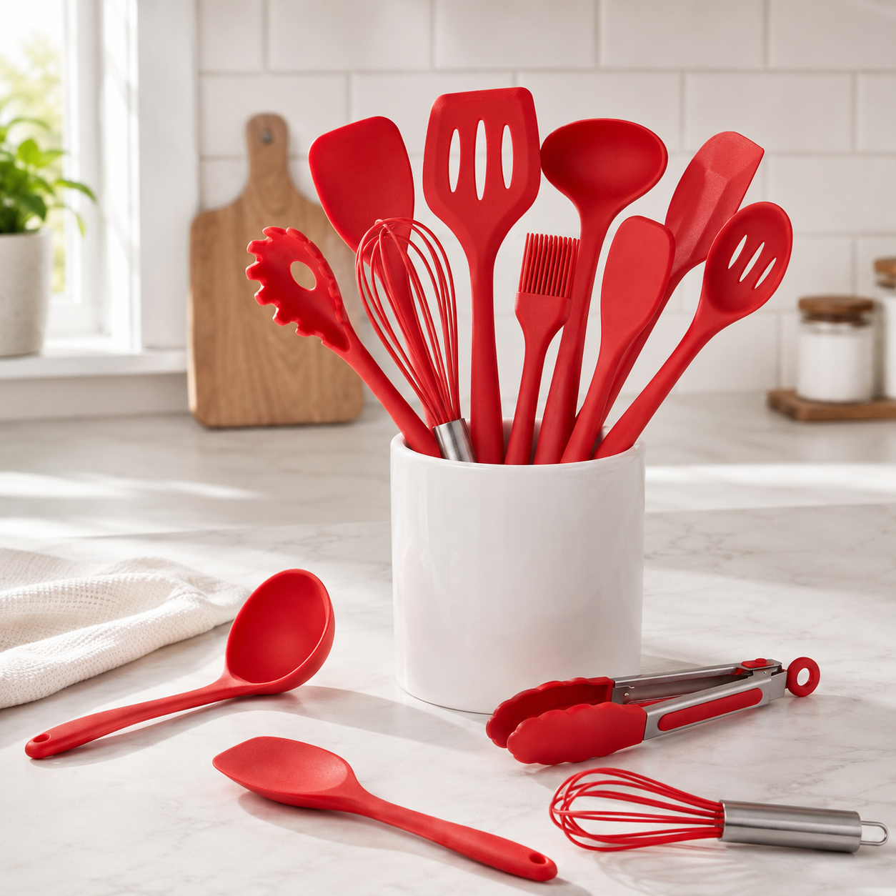 10-Piece Silicone Kitchen Utensil Set