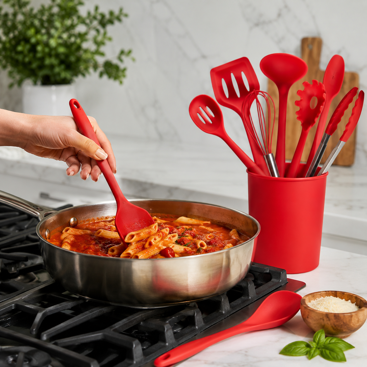 10-Piece Silicone Kitchen Utensil Set