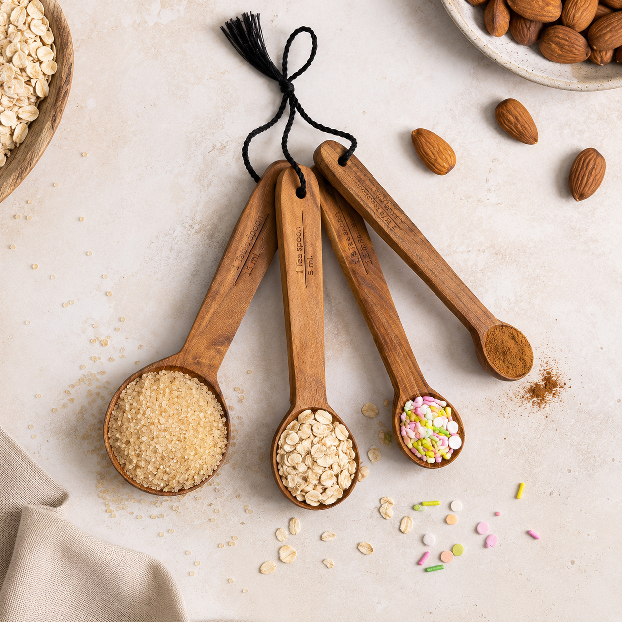 Reclaimed Teak Measuring Spoon Set