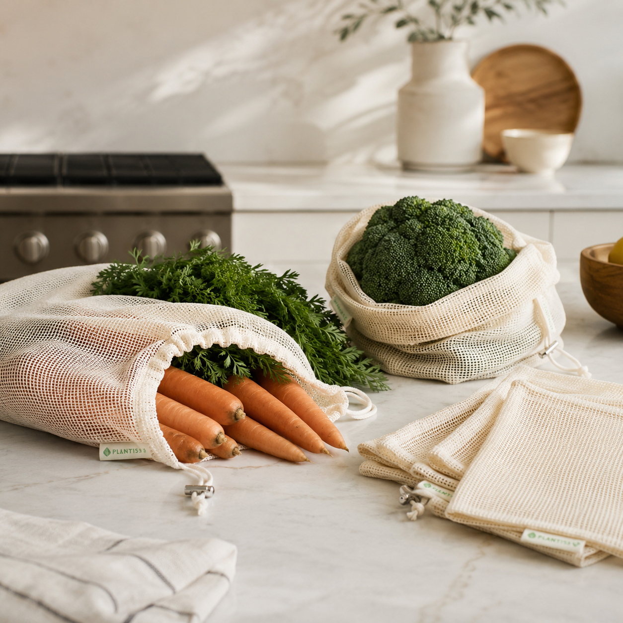 Organic Cotton Produce Bag Set