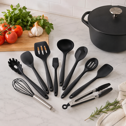 10-Piece Silicone Kitchen Utensil Set